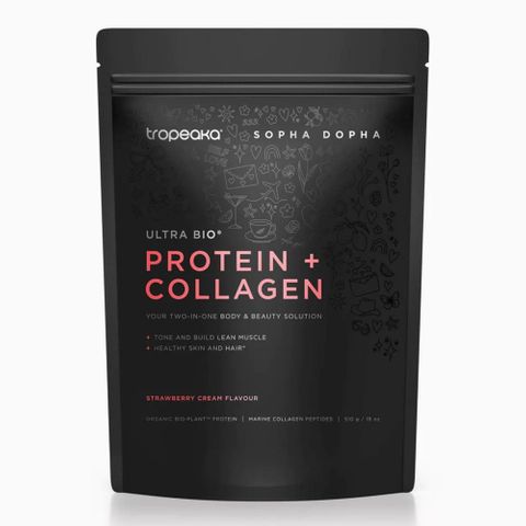 Tropeaka Protein + Collagen Strawberry Cream 510g