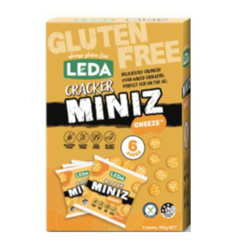 Leda Miniz Cheeze Crackers Multi Pk 150g Multipack