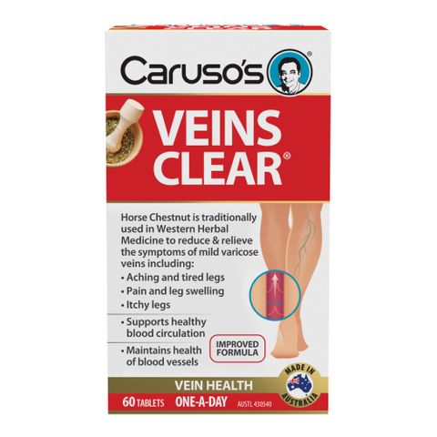 Carusos Natural Health Veins Clear 60T