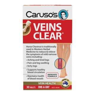 Carusos Natural Health Veins Clear 30T