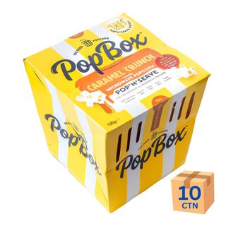 PopBox Popcorn Caramel Crunch 100g 10 Pack