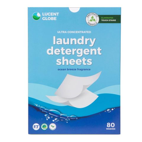 Lucent Globe Laundry Detergent Sheets Ocean 80 Washes