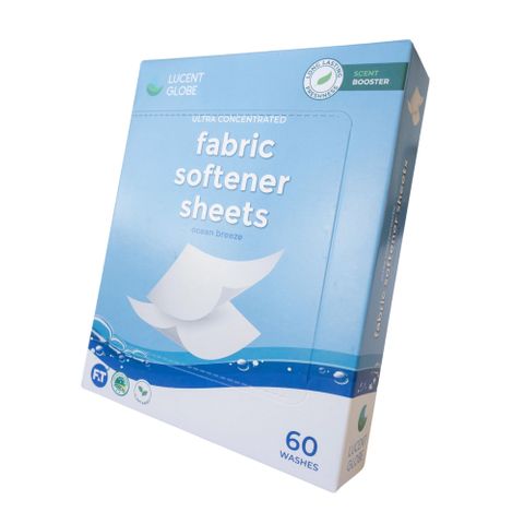 Lucent Globe Fabric Softener Sheets Ocean 60 Washes