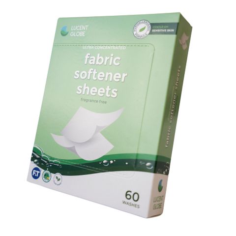 Lucent Globe Fabric Softener Sheets Frag Free 60 Washes
