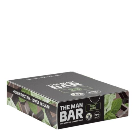 Cranky Health The Man Bar Protein Choc Mint 50g 10 Pack