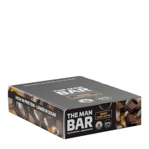 Cranky Health The Man Bar Protein Choc Peanut Butter 50g 10 Pack