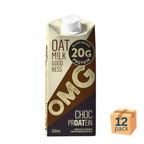 OMG Choc Protein Oat Milk 350ml 12 Pack