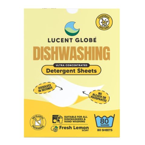 Lucent Globe Dishwashing Sheets Fresh Lemon 80 Washes