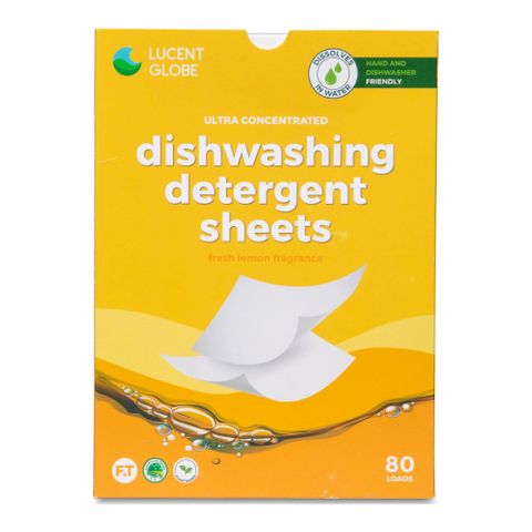 Lucent Globe Dishwashing Sheets Fresh Lemon 80 Washes