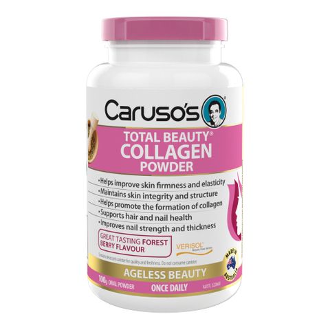 Carusos Natural Health Ageless Beauty Total Beauty Collagen Powder 100g