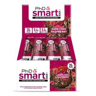 PhD Nutrition Smart Bar High Protein Choc Rasberry 64g 12 Pack