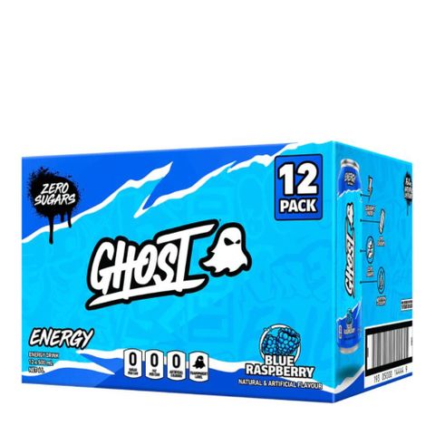 Ghost Energy Blue Raspberry 500ml 12 Pack