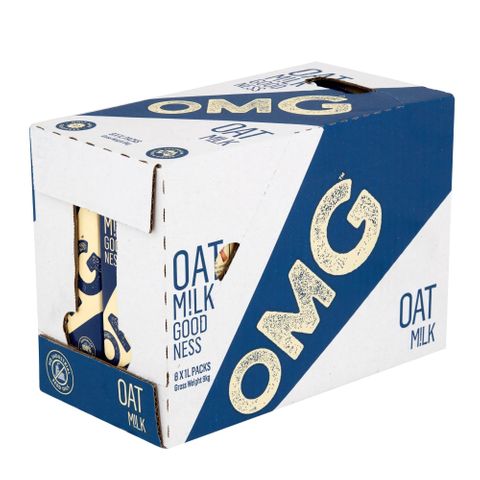 OMG Barista Oat Milk 1L 8 Pack