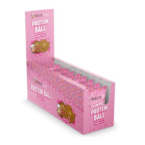 Macro Mike Protein Ball Birthday Cake 40g 12 Pack