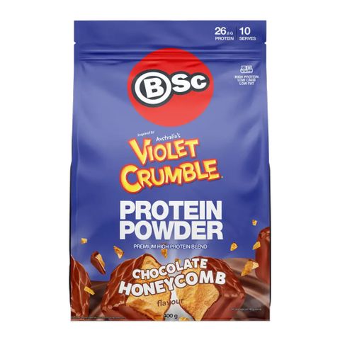 Body Science Protein Violet Crumble Chocolate Honeycomb 400g