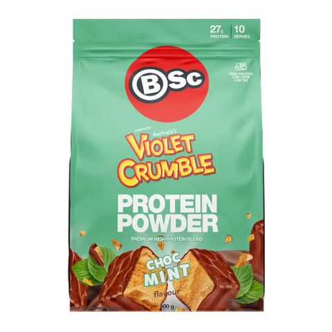 Body Science Protein Violet Crumble Choc Mint 400g