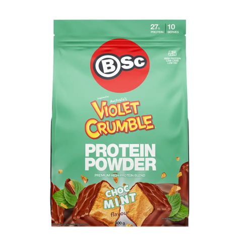 Body Science Protein Violet Crumble Choc Mint 400g