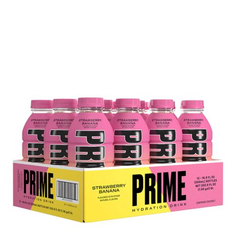 Prime Hydration Strawberry Banana 500ml 12 Pack