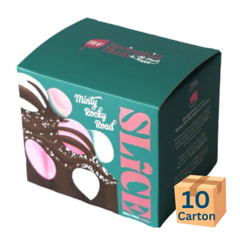 Springhill Farm SLICE Box Minty Rocky Road 60g 10 Pack Carton