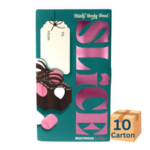 Springhill Farm SLICE Card Minty Rocky Road 100g 10 Pack Carton