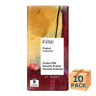 Vivani Organic Choc Praline Milk 100g 10 Pack Carton