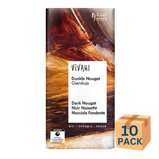 Vivani Organic Choc Dark Nougat 100g 10 Pack Carton