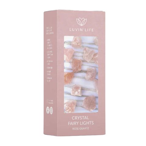 Luvin Life Crystal Dec Light Rose Quartz