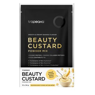 Tropeaka Beauty Custard Smooth and Creamy Banana 34g Sachet x 12 Pack