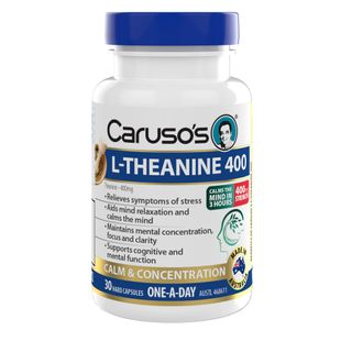 Carusos Natural Health L Theanine 400 30 Tablets