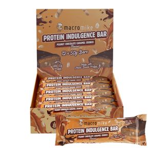 Macro Mike Protein Indulgence Peanut Choc Caramel Bar 50g 12 Pack Carton