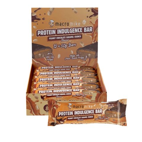 Macro Mike Protein Indulgence Peanut Choc Caramel Bar 50g 12 Pack Carton
