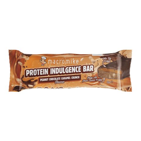 Macro Mike Protein Indulgence Peanut Choc Caramel Bar 50g 12 Pack Carton