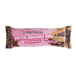 Macro Mike Protein Indulgence Choc Birthday Cake Bar 50g 12 Pack Carton