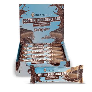 Macro Mike Protein Indulgence Peanut Chocolate Coconut Bar 50g 12 Pack Carton