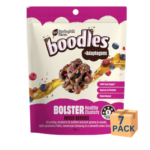 [] boodles Healthy Clusters Bolster Berry 7 Pack Carton (Refrigerated)