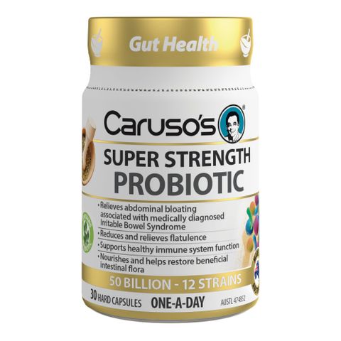 Carusos Natural Health Super Strength Probiotic 30 Capsules