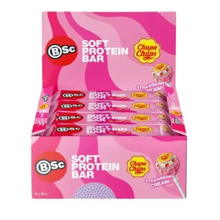 Body Science Protein Bar Chupa Chup Strawberry Vanilla 55g 12 Pack
