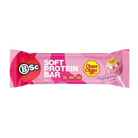Body Science Protein Bar Chupa Chup Strawberry Vanilla 55g 12 Pack