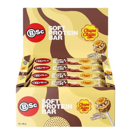 Body Science Protein Bar Chupa Chup Choc Vanilla 55g 12 Pack