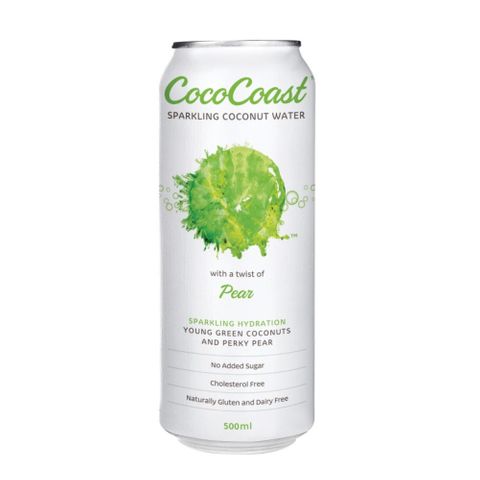 Coco Coast Coconut Sparkling Pear 500ml 24 Pack Carton