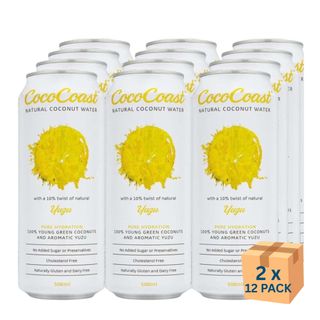 Coco Coast Coconut Water Yuzu 500ml 24 Pack Carton
