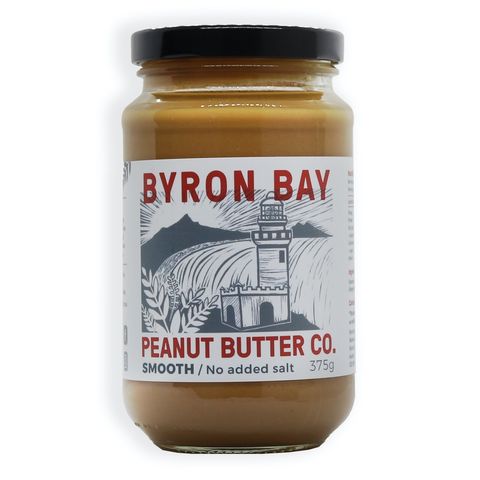 Byron Bay Peanut Butter Smooth Unsalted Peanut Butter - 375g