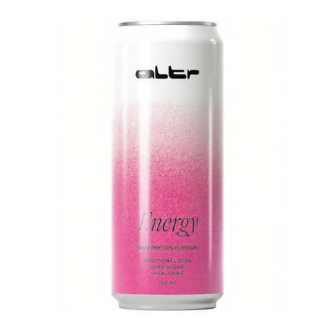 Altr Soda Energy Watermelon 330ml 24 Pack