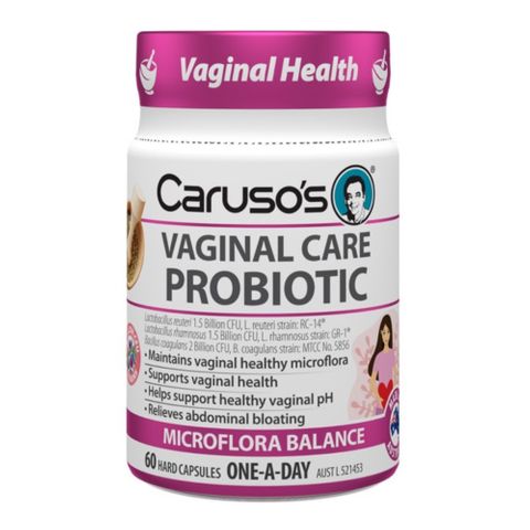 Carusos Natural Health Vaginal Care Probiotic 60 Capsules