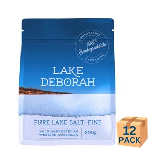 Lake Deborah Pure Lake Salt Fine 200g 12 Pack CTN