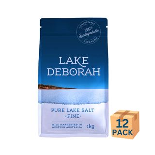 Lake Deborah Pure Lake Salt Fine 1kg 12 Pack CTN