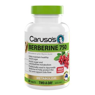 Carusos Natural Health Berberine 750 60 Tablets