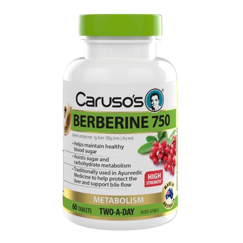 Carusos Natural Health Berberine 750 60 Tablets