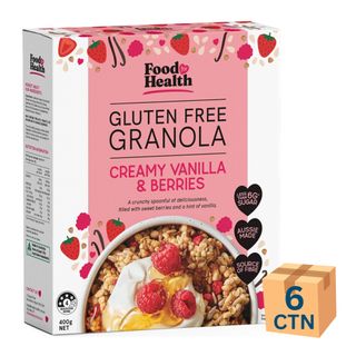 Food for Health GF Granola Vanilla Berries 400g 6 Pack CTN