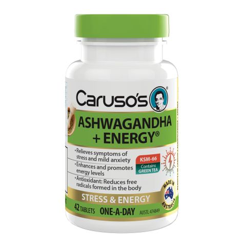 Carusos Natural Health Ashwagandha Energy 42 Tablets